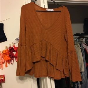 Southern Charm bell sleeve blouse